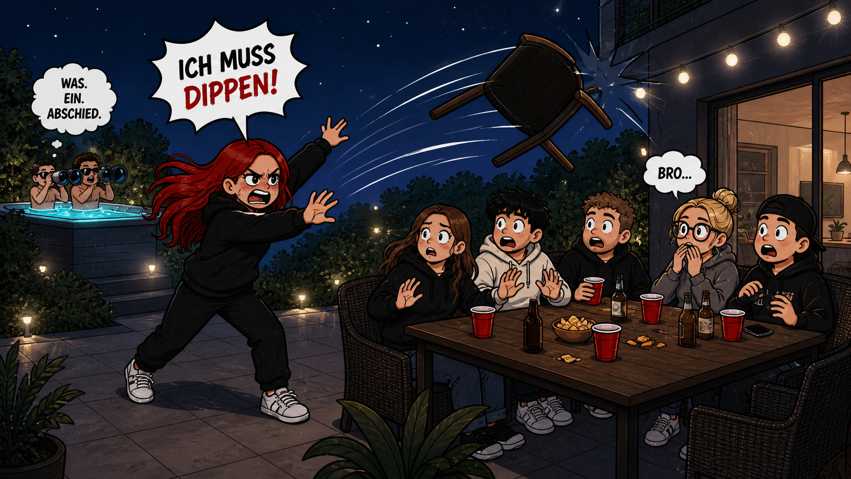 Ich muss dippen Szene